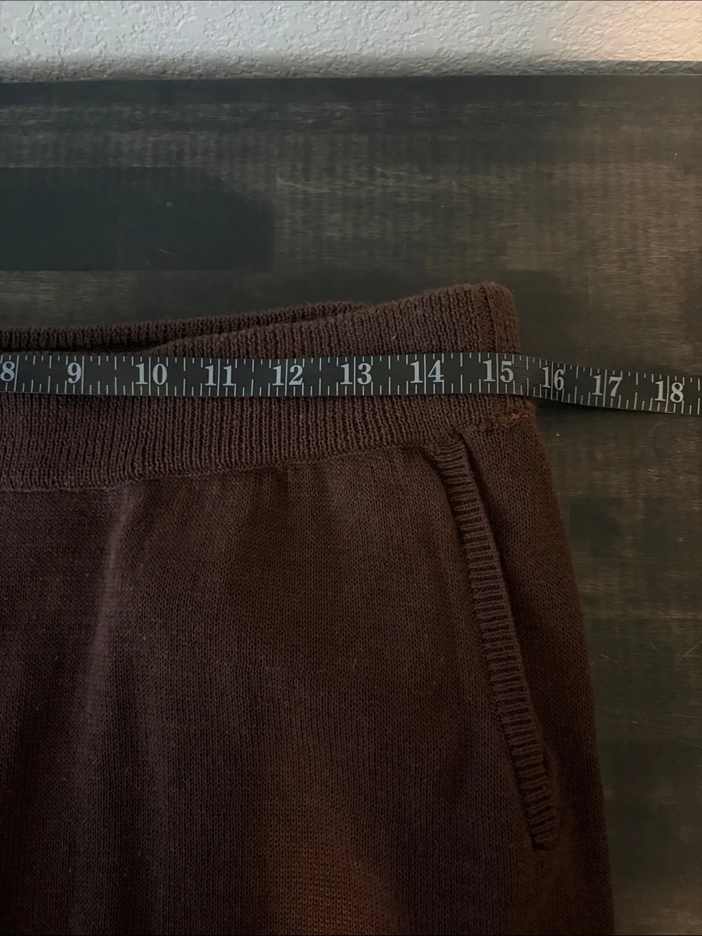 Free People Beach Chocolate Brown Beachy Knit Joggers  Size Large